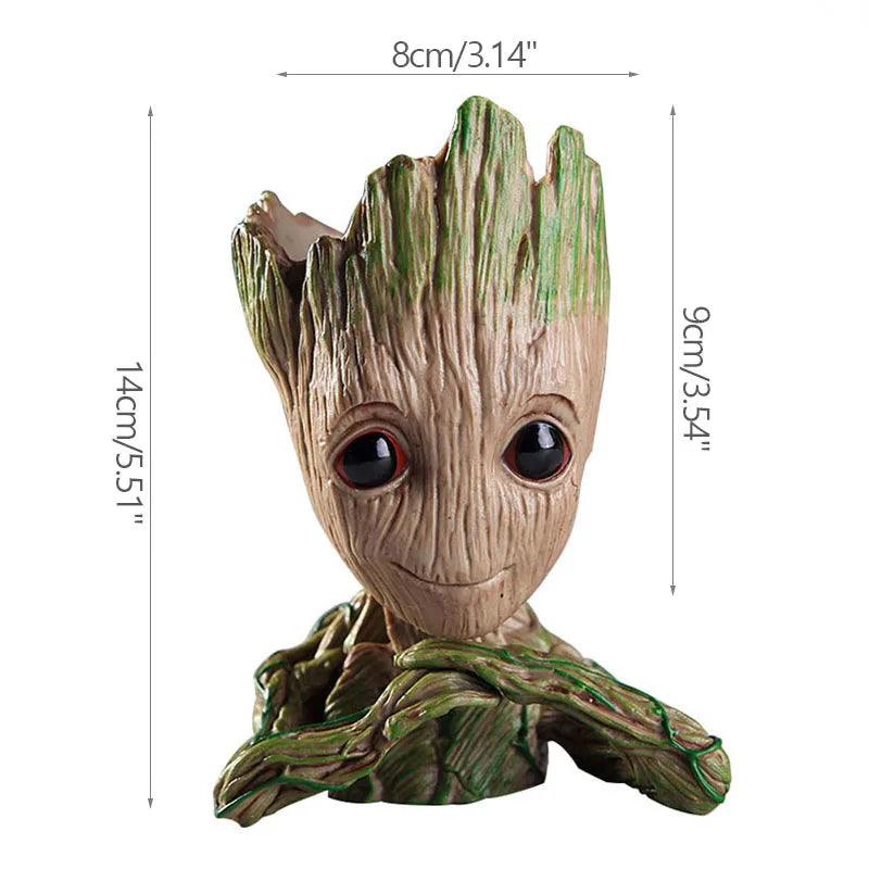 GroovyRoot™ Character Planter – Fun Groot-Style Plant Pot & Desk Organiser