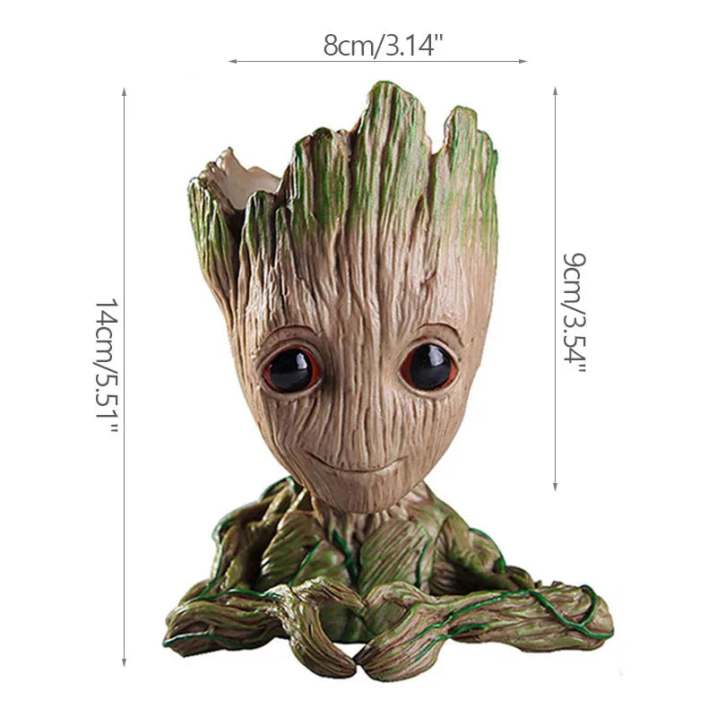GroovyRoot™ Character Planter – Fun Groot-Style Plant Pot & Desk Organiser