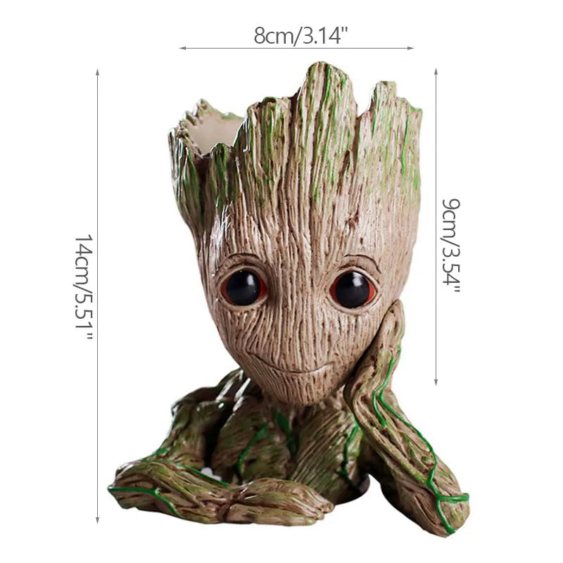 GroovyRoot™ Character Planter – Fun Groot-Style Plant Pot & Desk Organiser