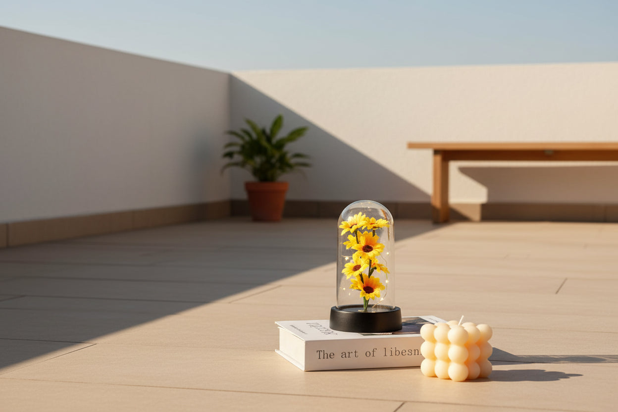 EternaGlow™ LED Rose in Glass Dome – Eternal Romantic Gift