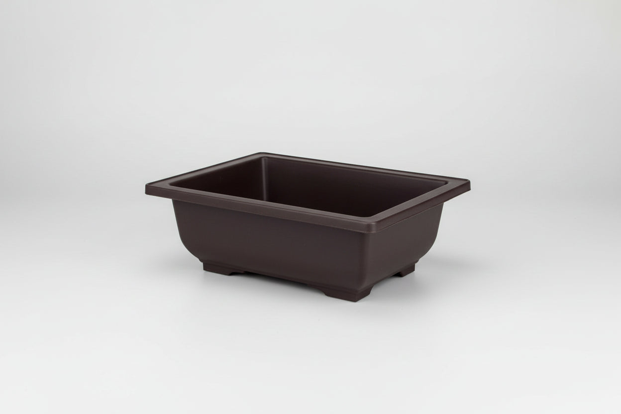 ClayZen™ Rectangular Bonsai Pot – Purple Clay Style Garden Planter
