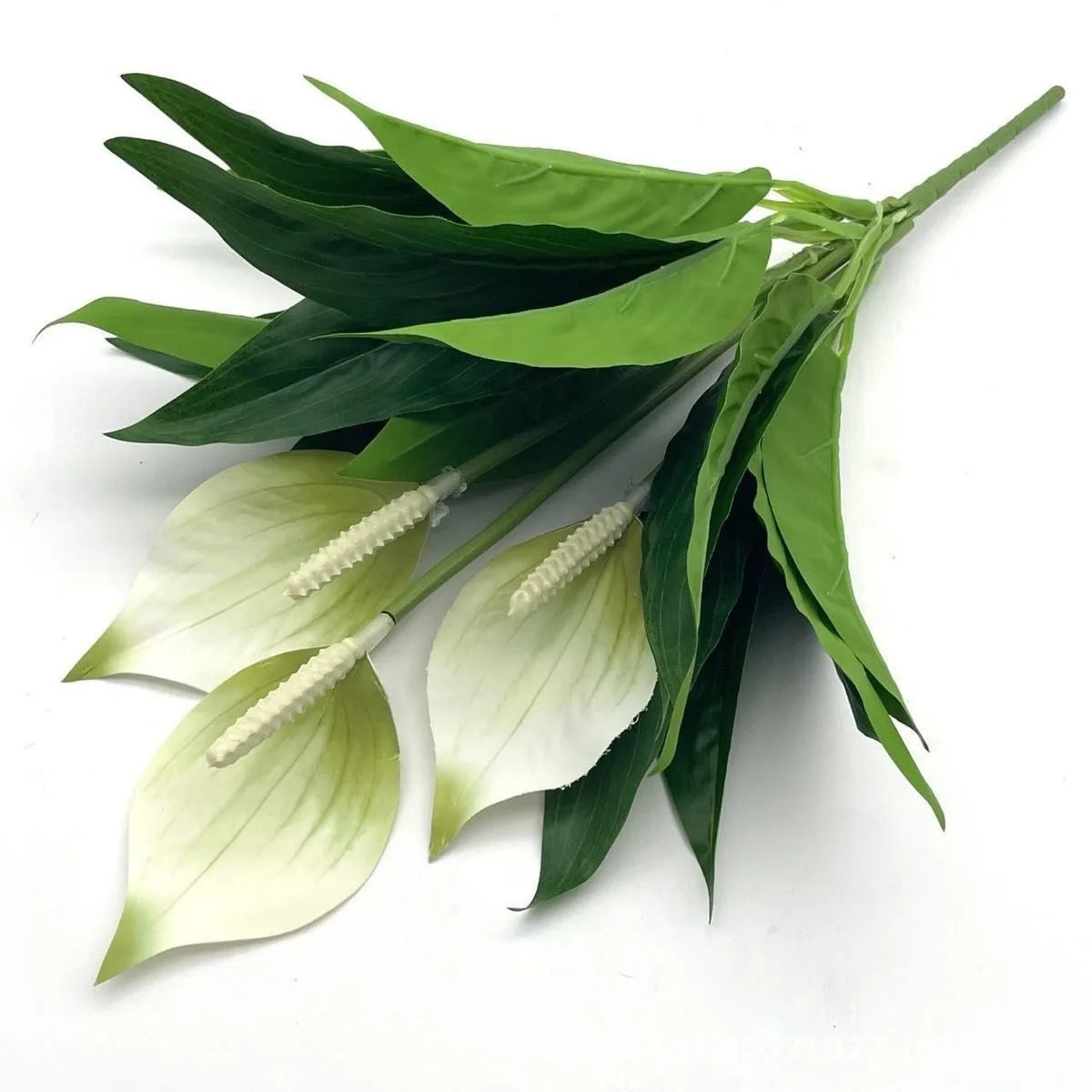 CallaBloom™ Artificial Calla Lily & Palm Leaf – Elegant White Floral Décor