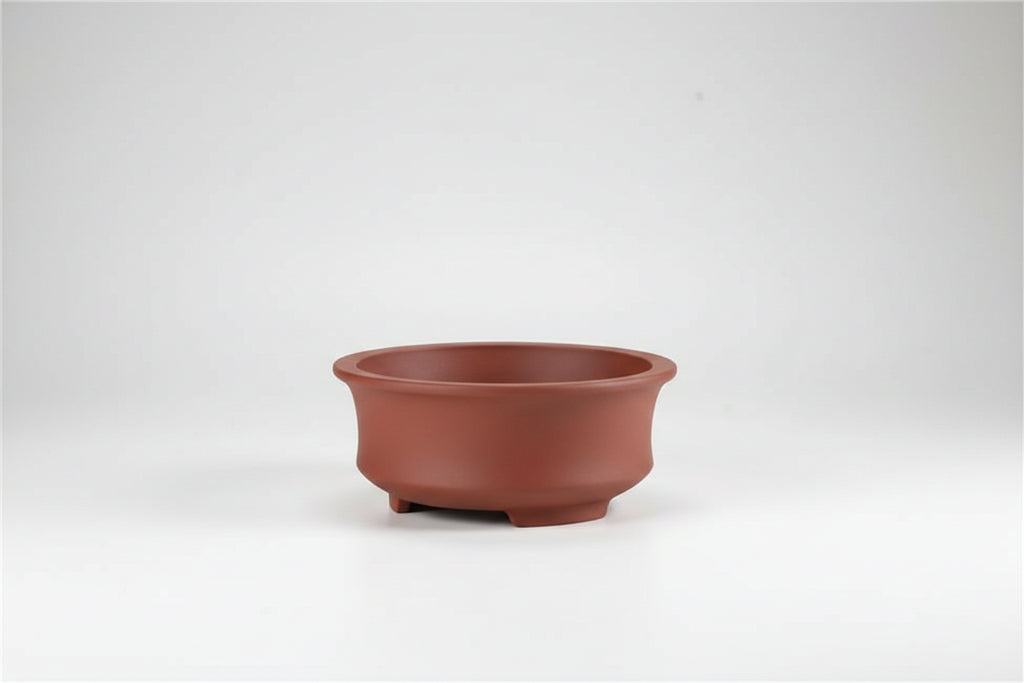 CeramiZen™ Bonsai Pot – Minimalist Round Ceramic Planter (4 Colours)
