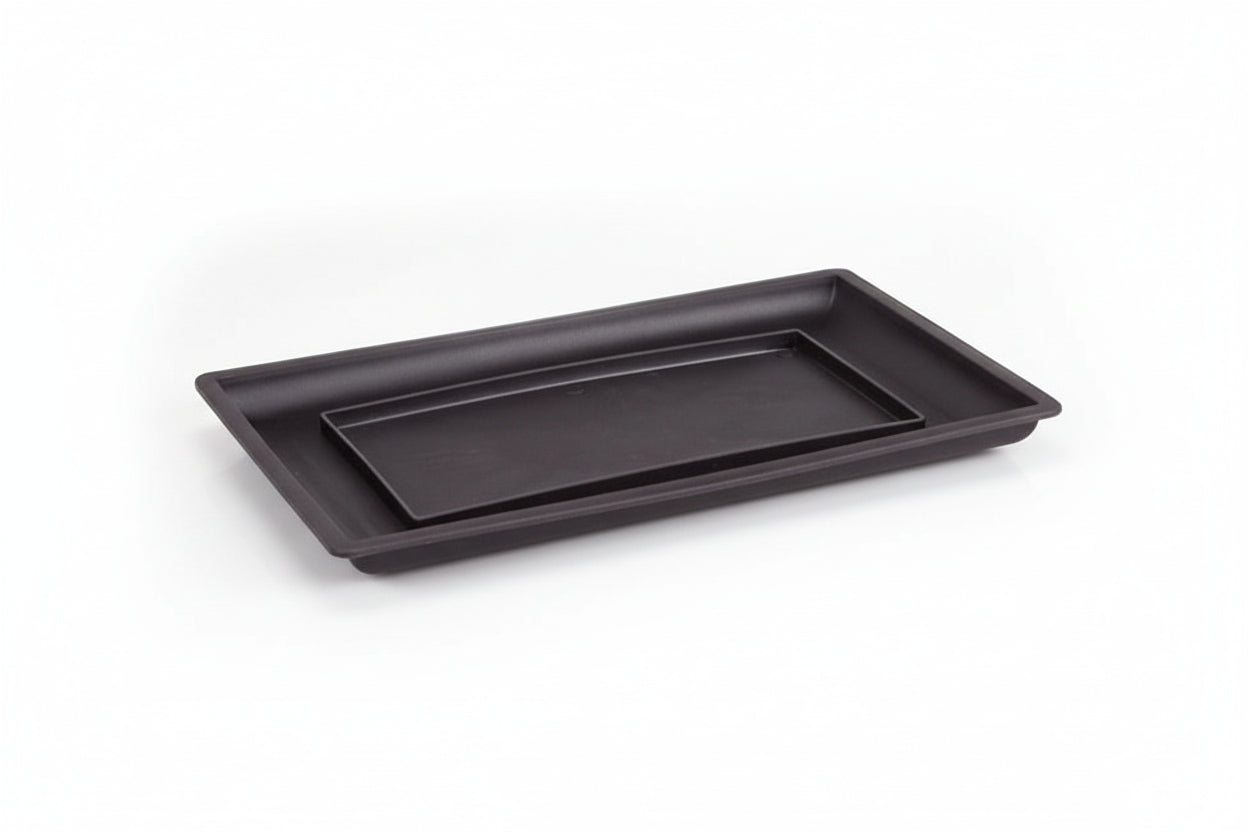 ClayZen™ Rectangular Bonsai Pot – Purple Clay Style Garden Planter