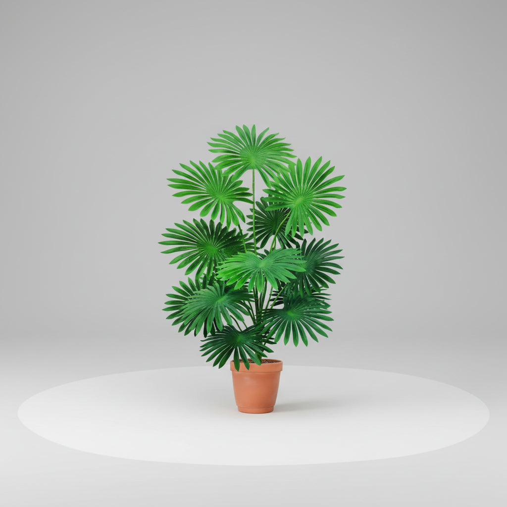 FanTropics™ Artificial Fan Palm 65–105cm – Lifelike Tropical Statement Plant