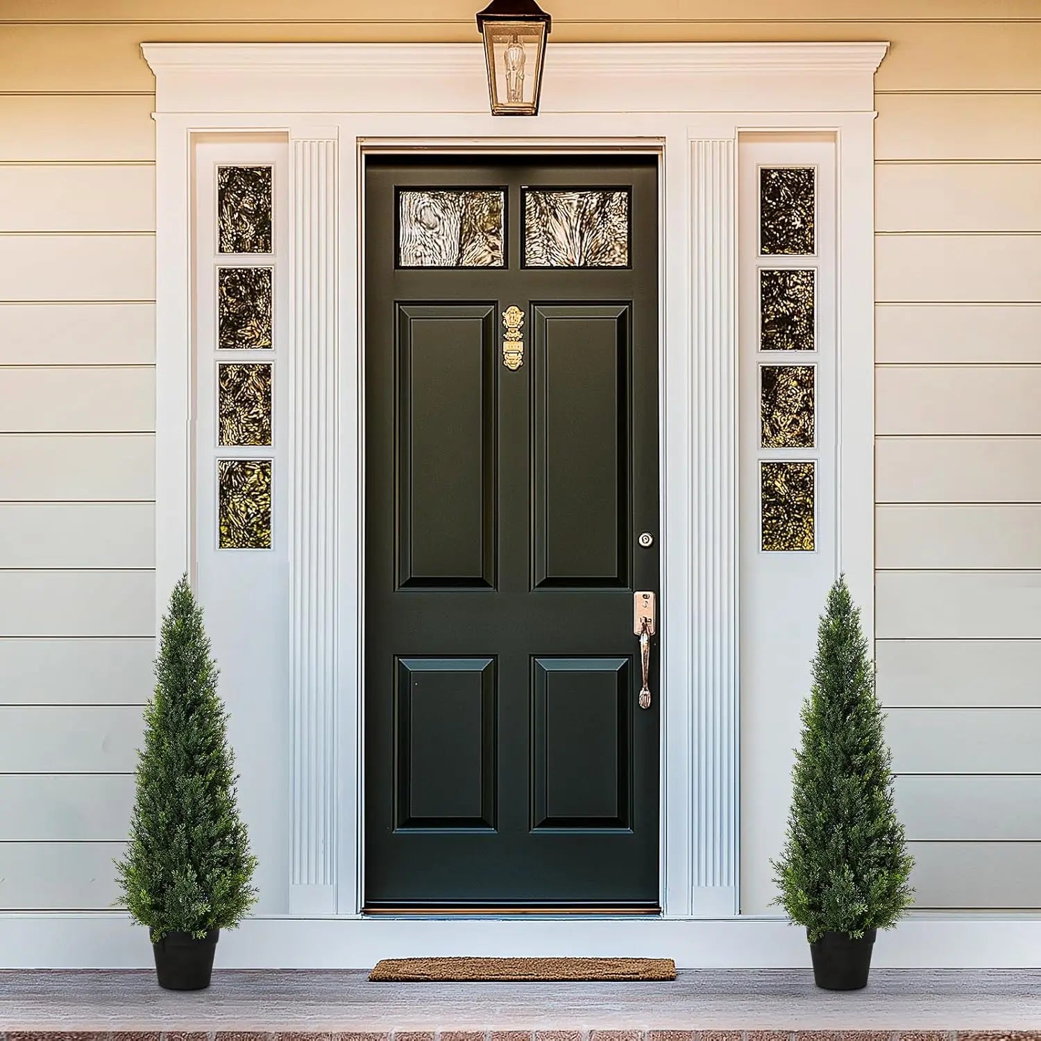 EverCedar™ 2-Pack Artificial Cedar Trees – UV Resistant Outdoor Plants in Pots