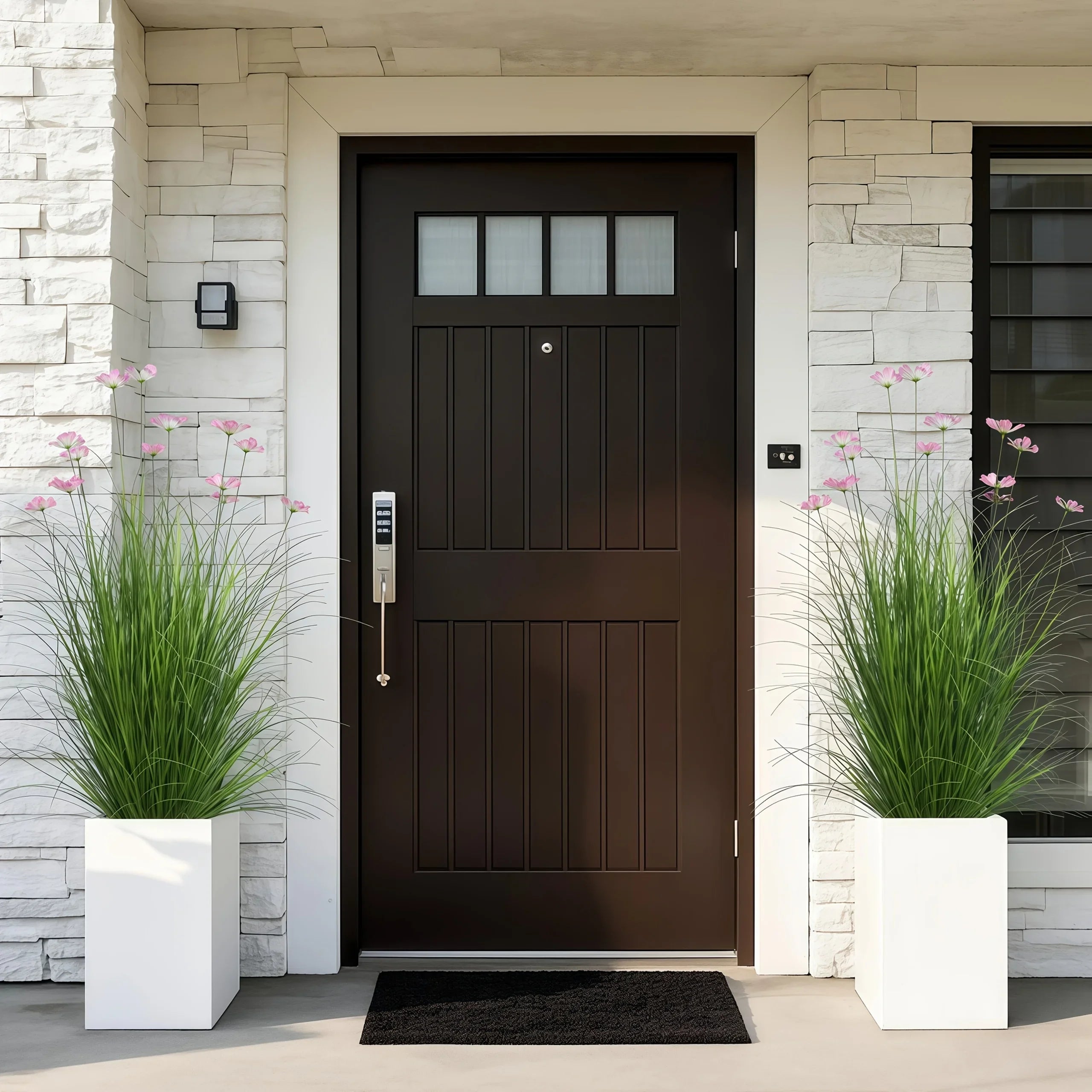 GreenSet™ 4PCS Artificial Plant Bundle – Lifelike Indoor & Outdoor Décor Kit