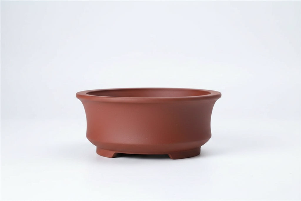CeramiZen™ Bonsai Pot – Minimalist Round Ceramic Planter (4 Colours)