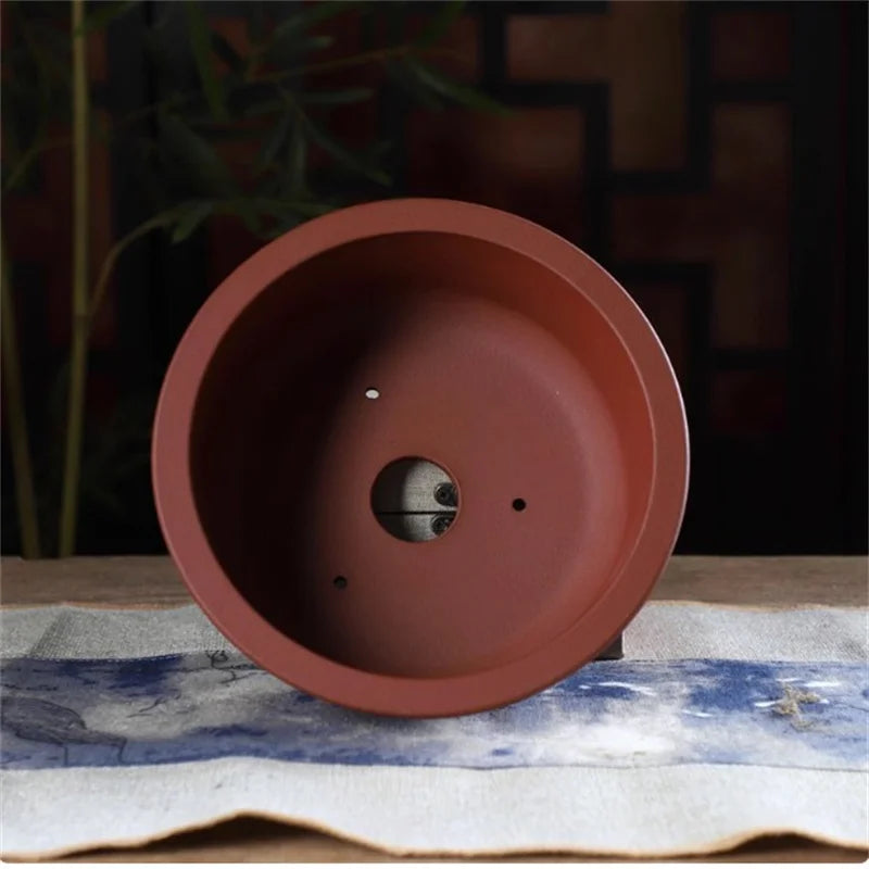 CeramiZen™ Bonsai Pot – Minimalist Round Ceramic Planter (4 Colours)