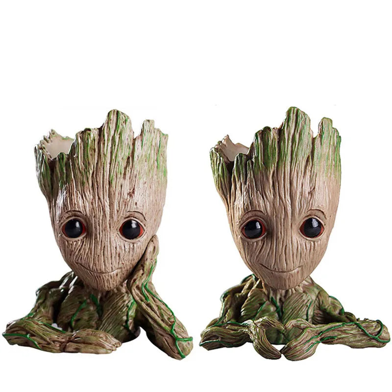 GroovyRoot™ Character Planter – Fun Groot-Style Plant Pot & Desk Organiser