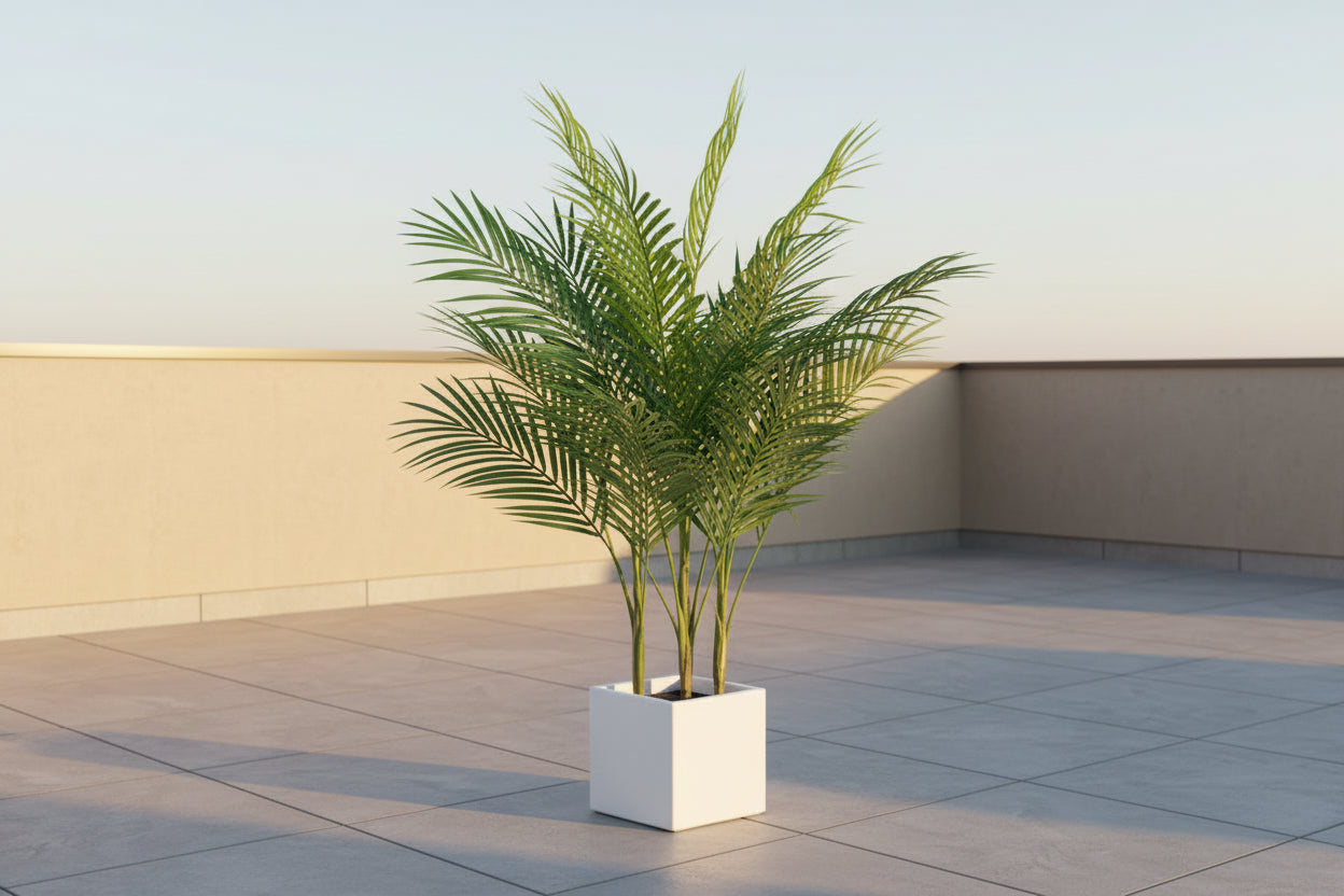 TropiGrand™ Large Artificial Palm Tree 80–125cm – Lifelike Monstera & Fern Plant