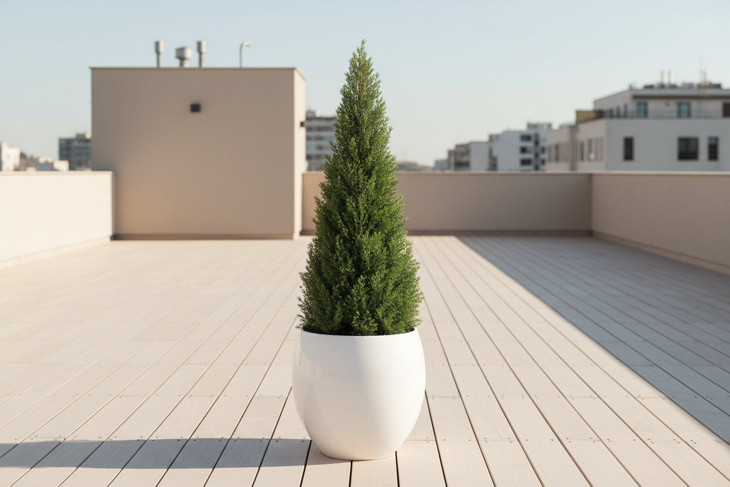 EverCedar™ 2-Pack Artificial Cedar Trees – UV Resistant Outdoor Plants in Pots