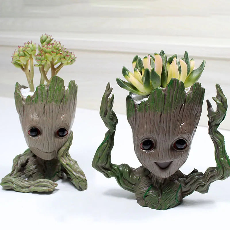GroovyRoot™ Character Planter – Fun Groot-Style Plant Pot & Desk Organiser