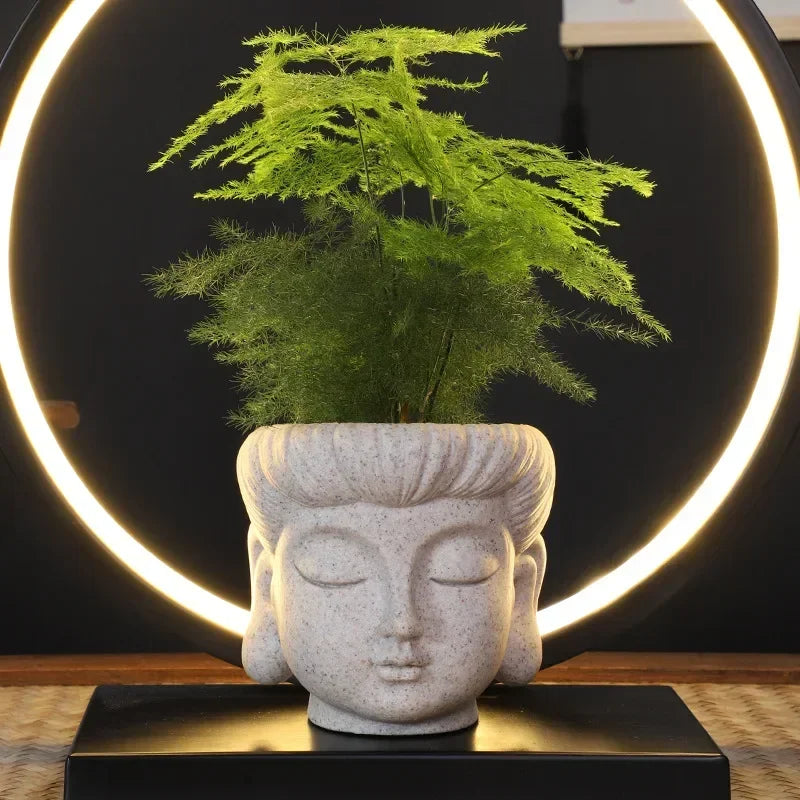 ZenAura™ Buddha Planter – Decorative Resin Succulent Pot for Calm & Mindful Spaces