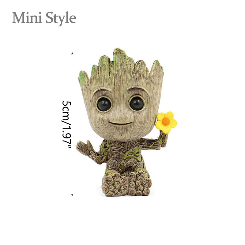 GroovyRoot™ Character Planter – Fun Groot-Style Plant Pot & Desk Organiser