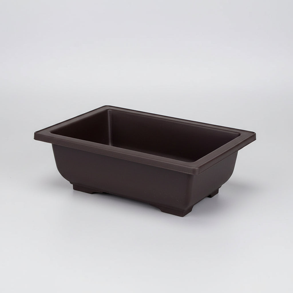 ClayZen™ Rectangular Bonsai Pot – Purple Clay Style Garden Planter