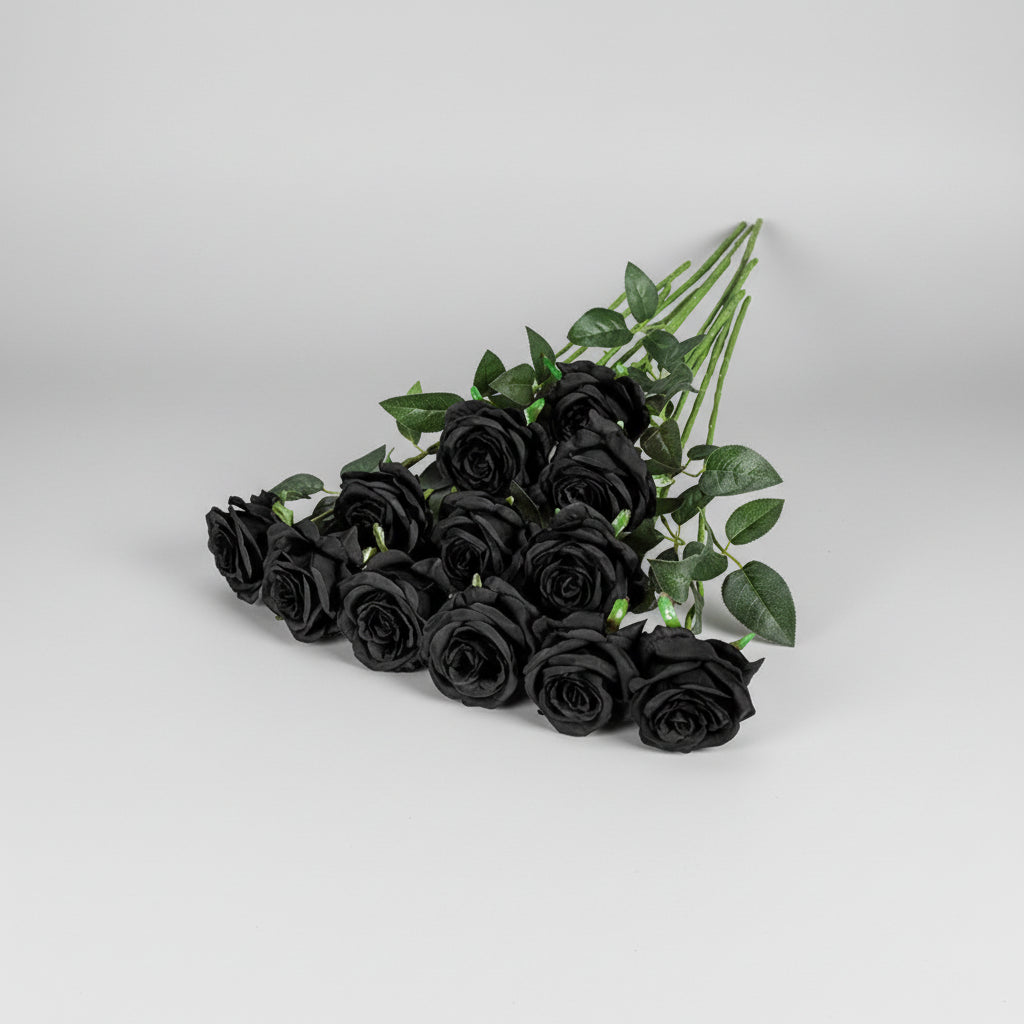 RoseLuxe™ 12PCS Artificial Rose Bouquet – Elegant Floral Set for Home & Events