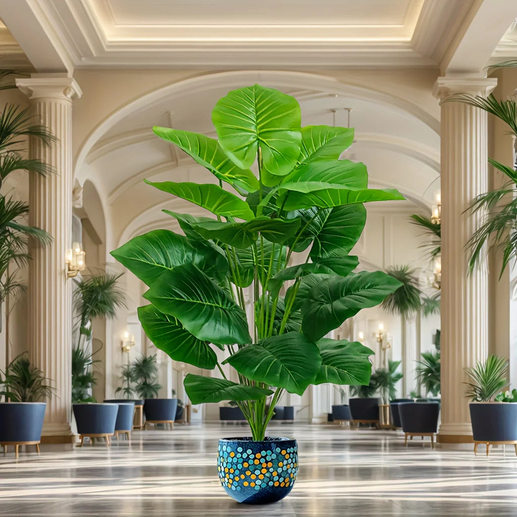 TropiLuxe™ 100cm Artificial Palm Tree – Lifelike 18-Leaf Tropical Décor