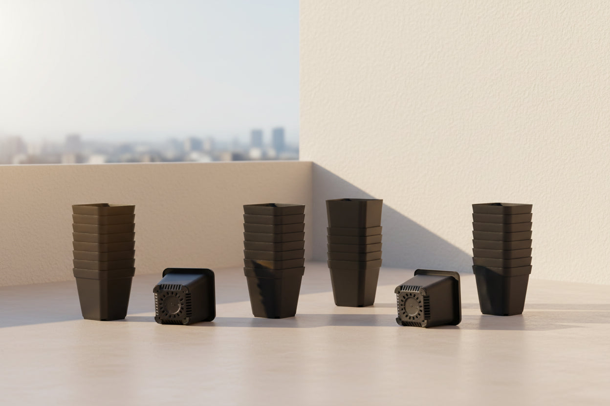 GrowStart™ 50PCS Seedling Pots – Reusable Square Nursery Planting Kit