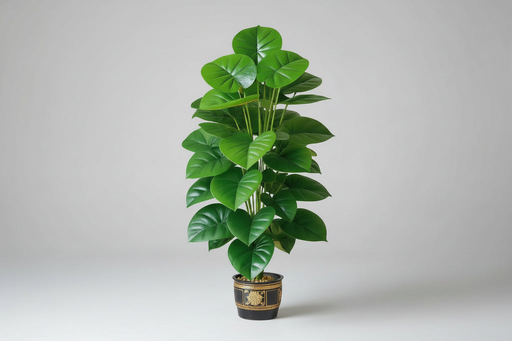 PothosLuxe™ Artificial Plant – 24-Leaf Tall Faux Greenery in Pot