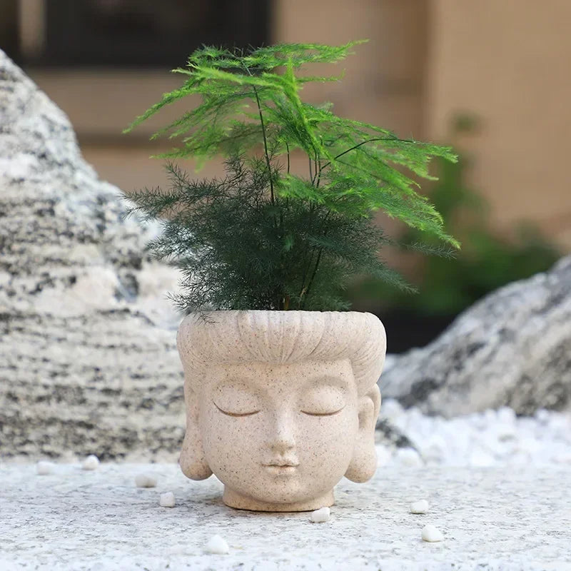 ZenAura™ Buddha Planter – Decorative Resin Succulent Pot for Calm & Mindful Spaces