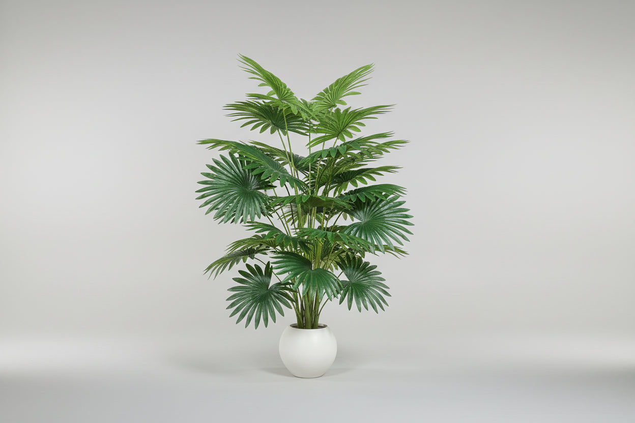 FanTropics™ Artificial Fan Palm 65–105cm – Lifelike Tropical Statement Plant