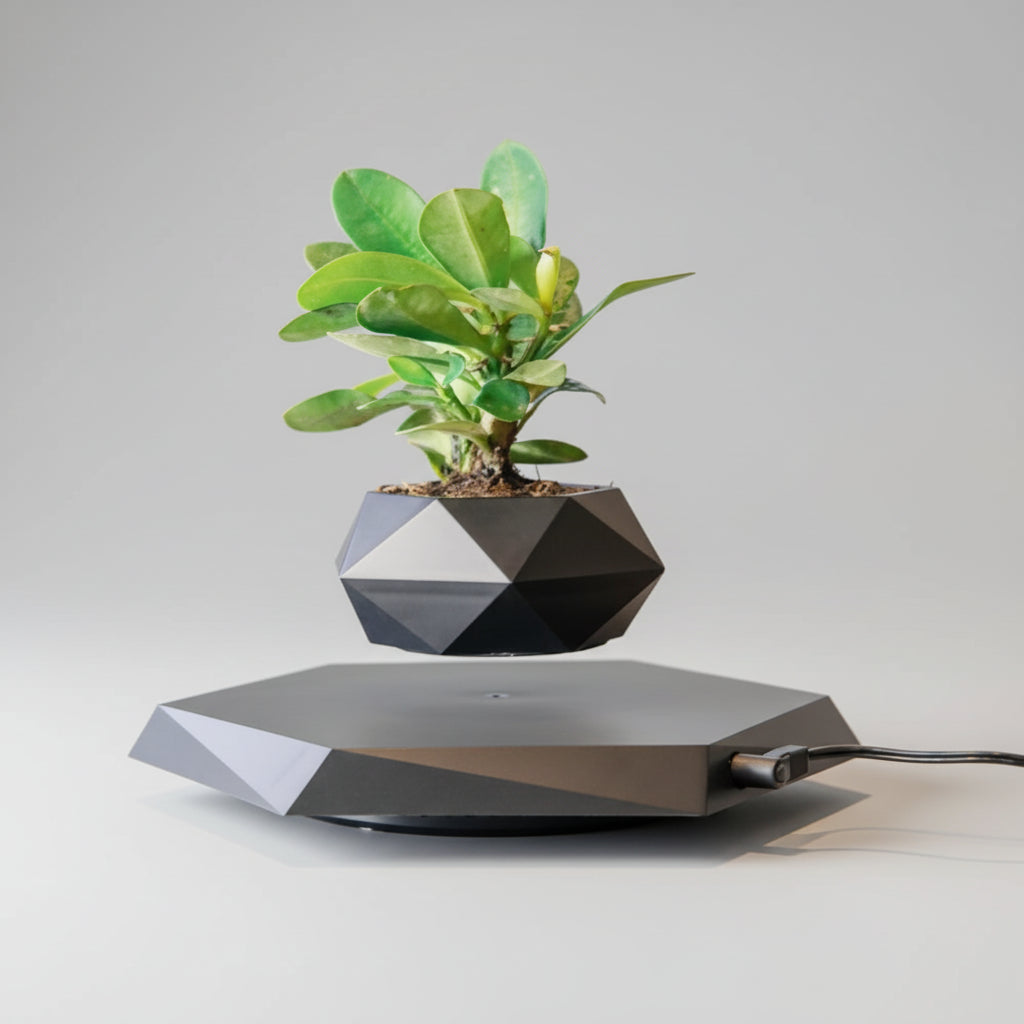 LevitaZen™ Floating Bonsai Pot – Magnetic Levitating Plant Planter