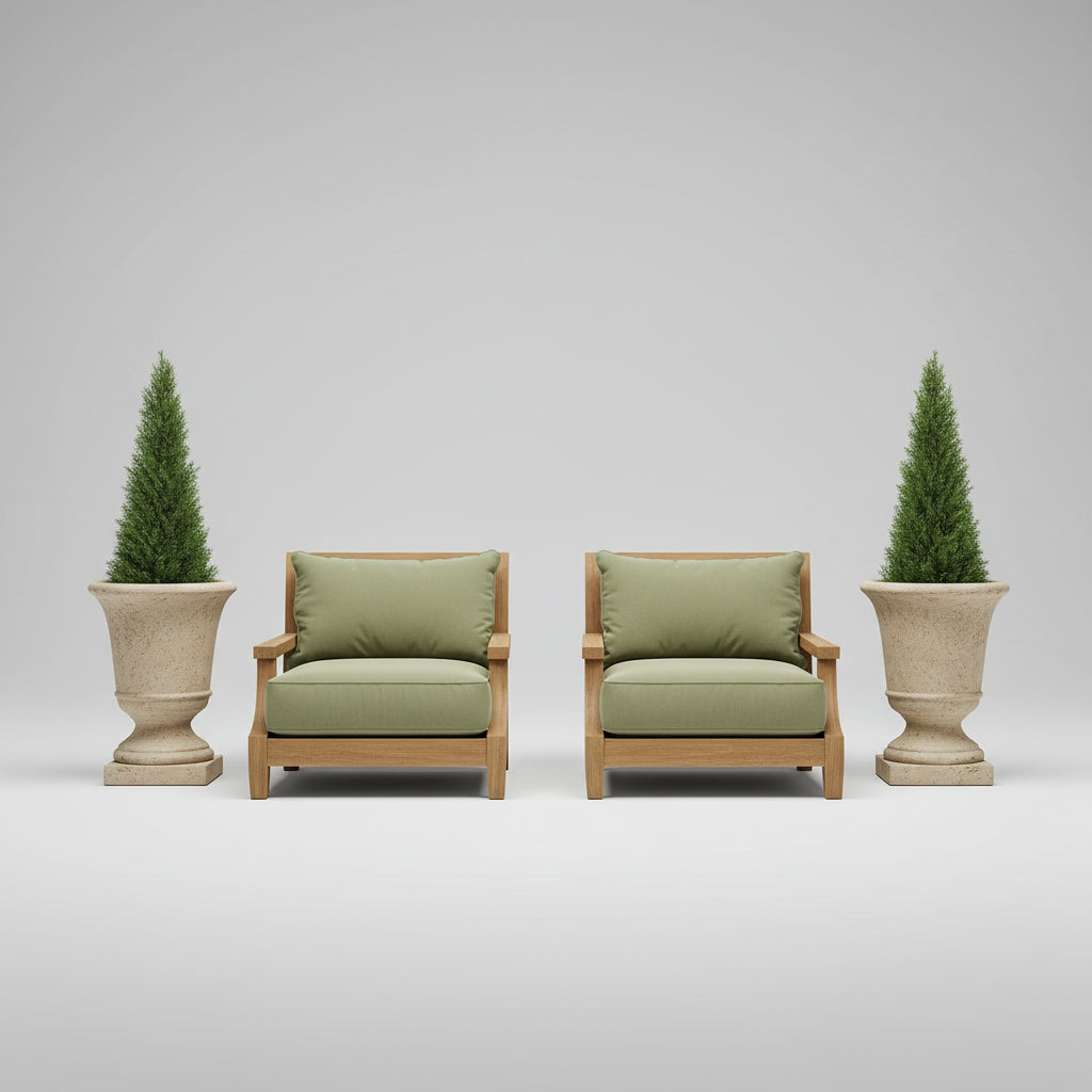 EverCedar™ 2-Pack Artificial Cedar Trees – UV Resistant Outdoor Plants in Pots