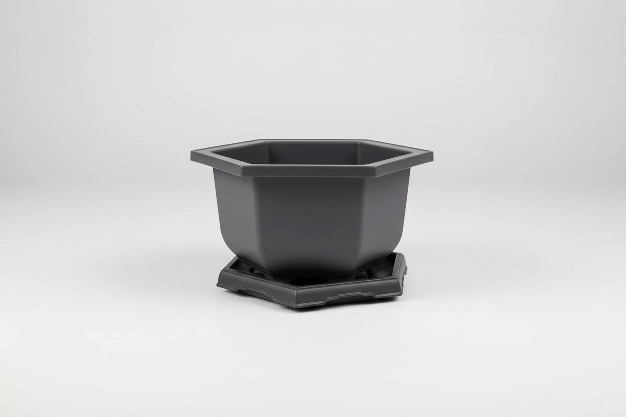 ClayZen™ Rectangular Bonsai Pot – Purple Clay Style Garden Planter