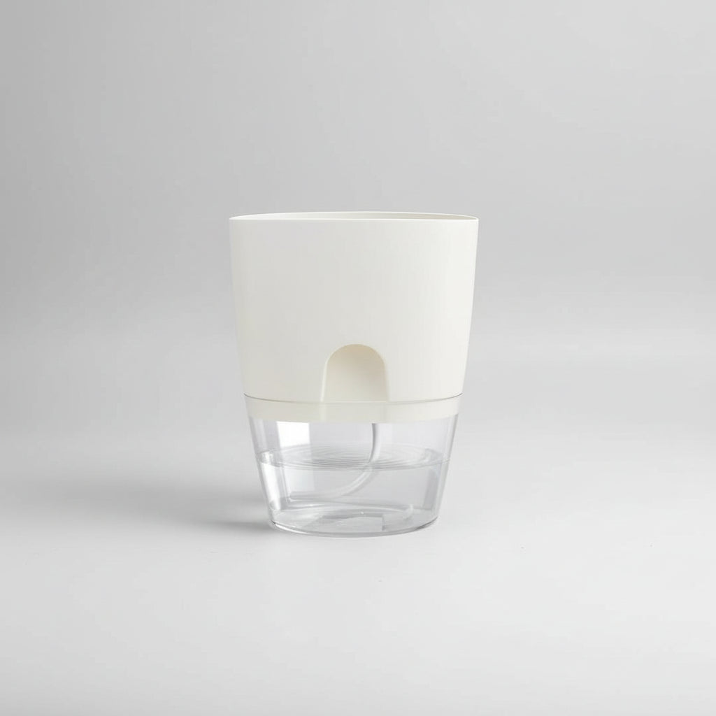 HydroEase™ Self-Watering Planter – 2-Layer Smart Hydroponic Pot with Wick System