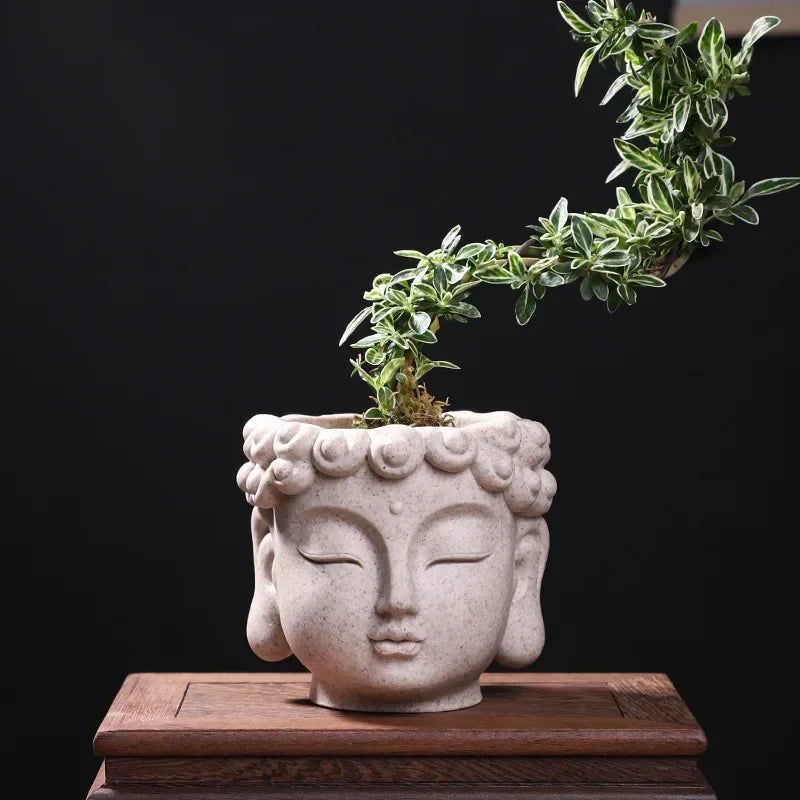 ZenAura™ Buddha Planter – Decorative Resin Succulent Pot for Calm & Mindful Spaces