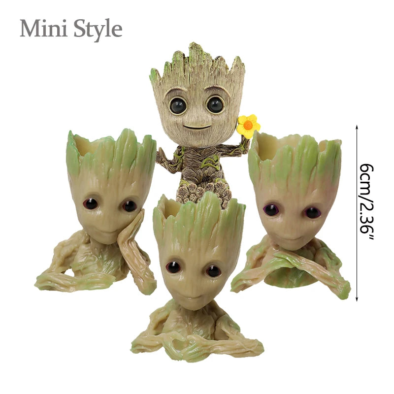 GroovyRoot™ Character Planter – Fun Groot-Style Plant Pot & Desk Organiser
