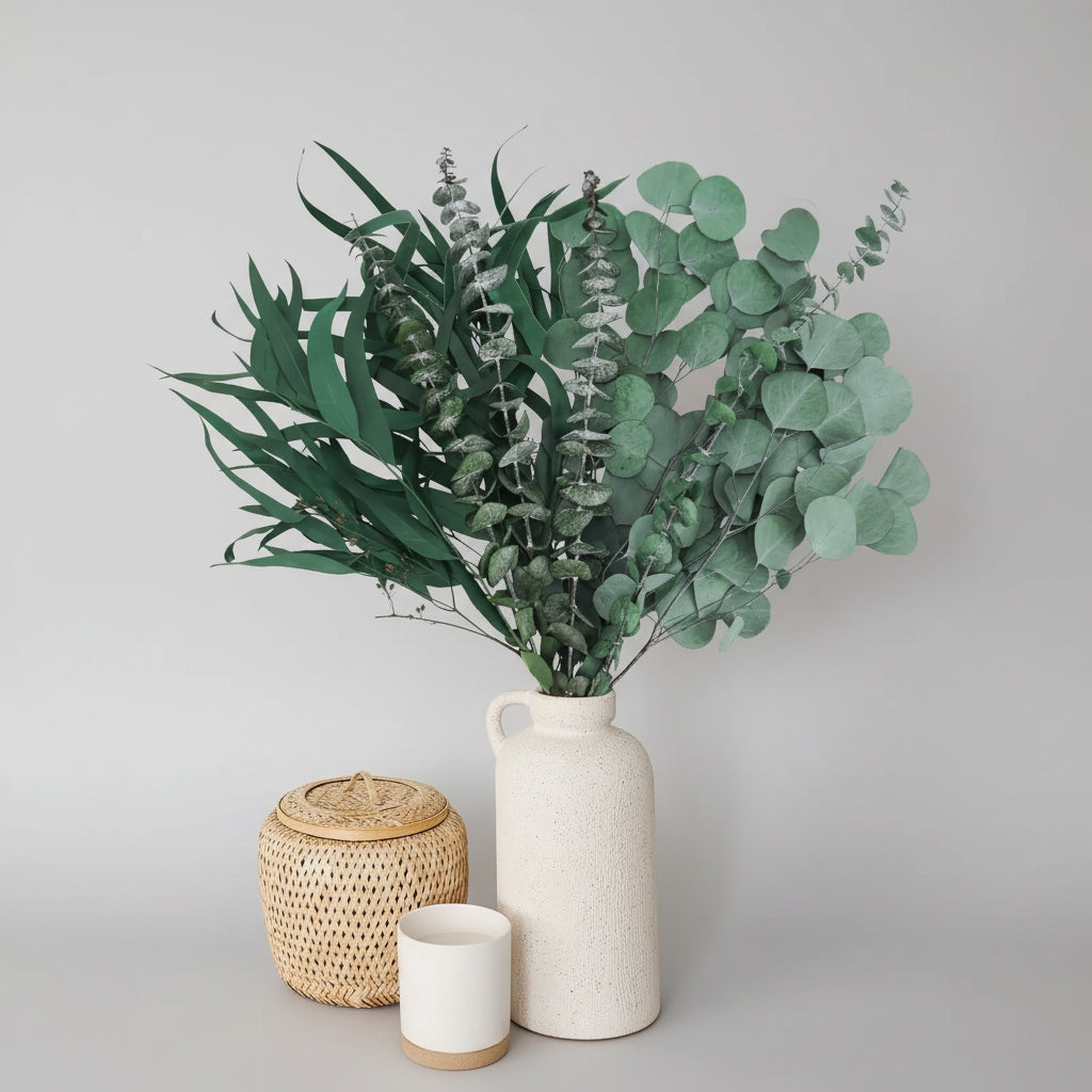 EucaPure™ Dried Eucalyptus Bundle – Natural Preserved Leaves for Home & Shower Spa
