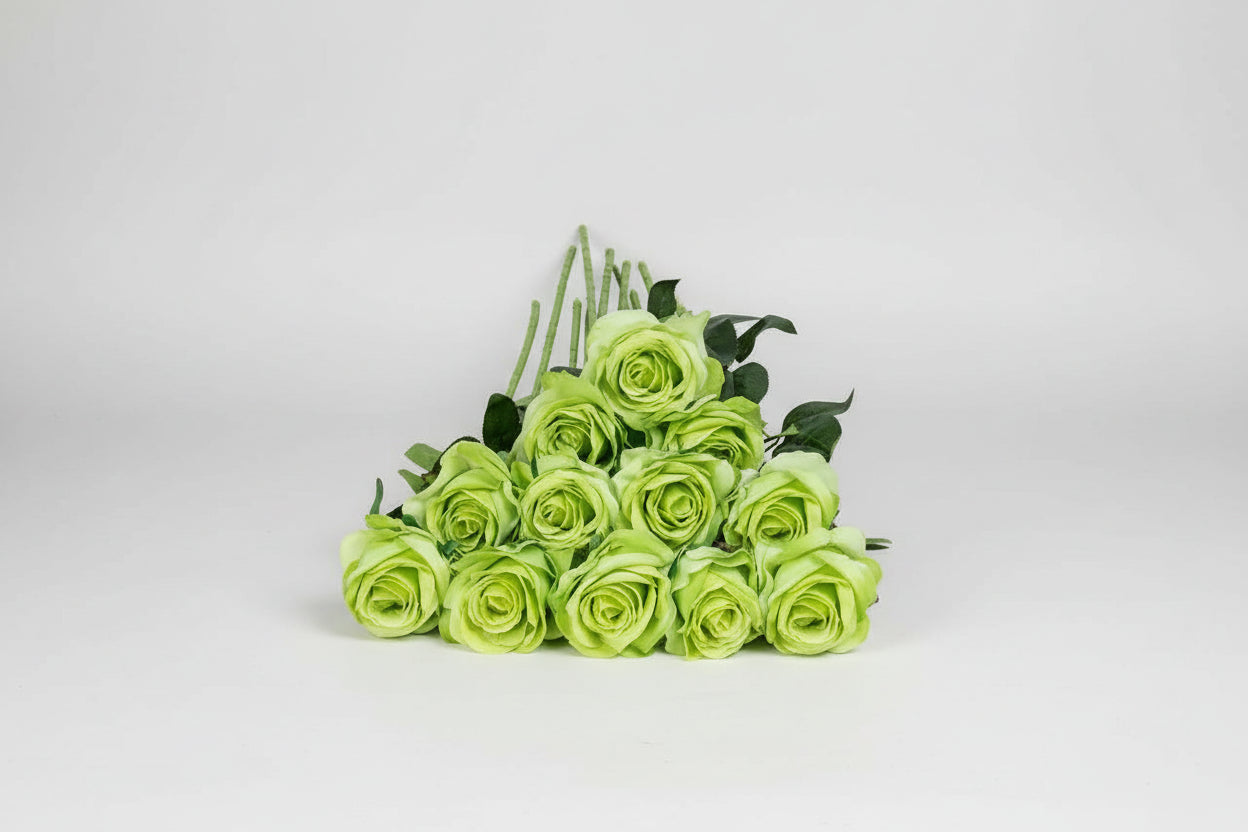RoseLuxe™ 12PCS Artificial Rose Bouquet – Elegant Floral Set for Home & Events