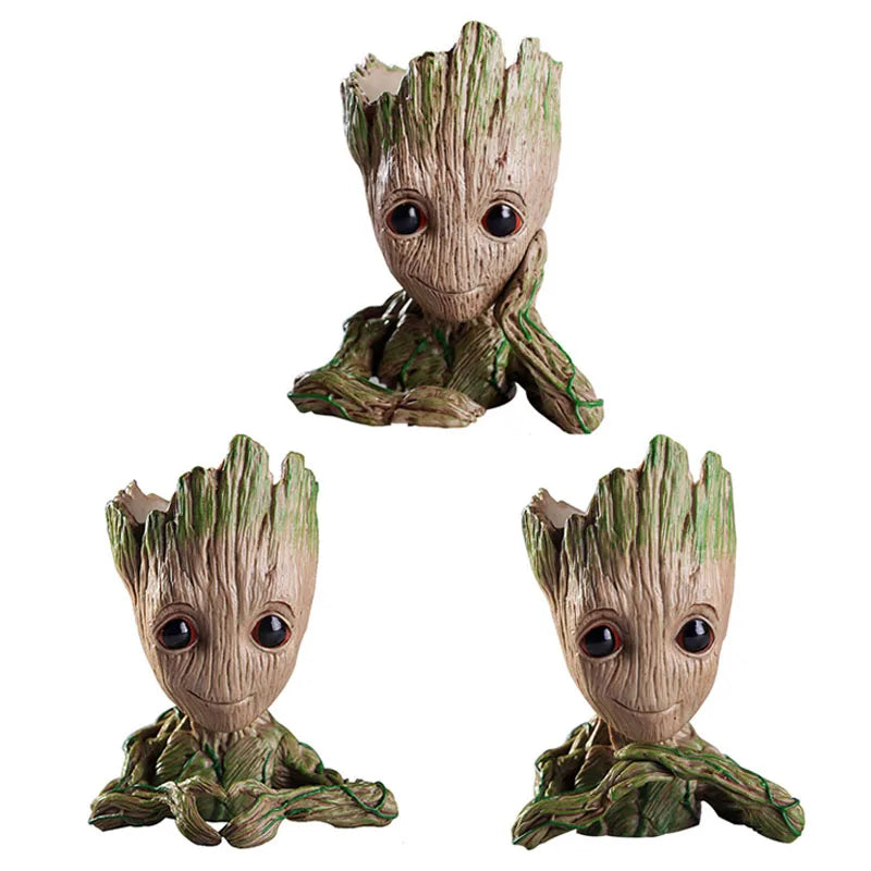 GroovyRoot™ Character Planter – Fun Groot-Style Plant Pot & Desk Organiser