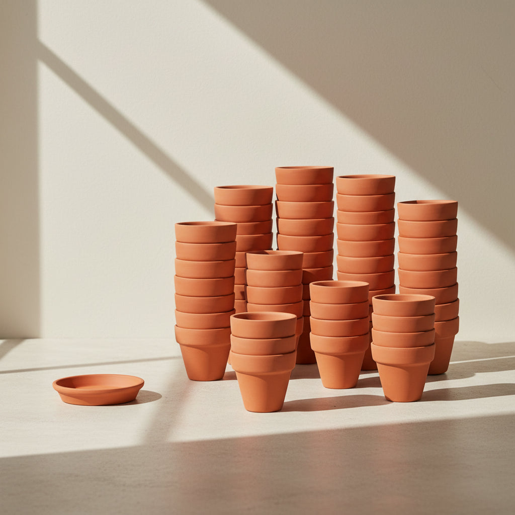 TerraMini™ 80pcs Mini Terracotta Pots – DIY Planting & Craft Kit