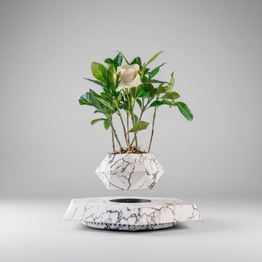 LevitaZen™ Floating Bonsai Pot – Magnetic Levitating Plant Planter