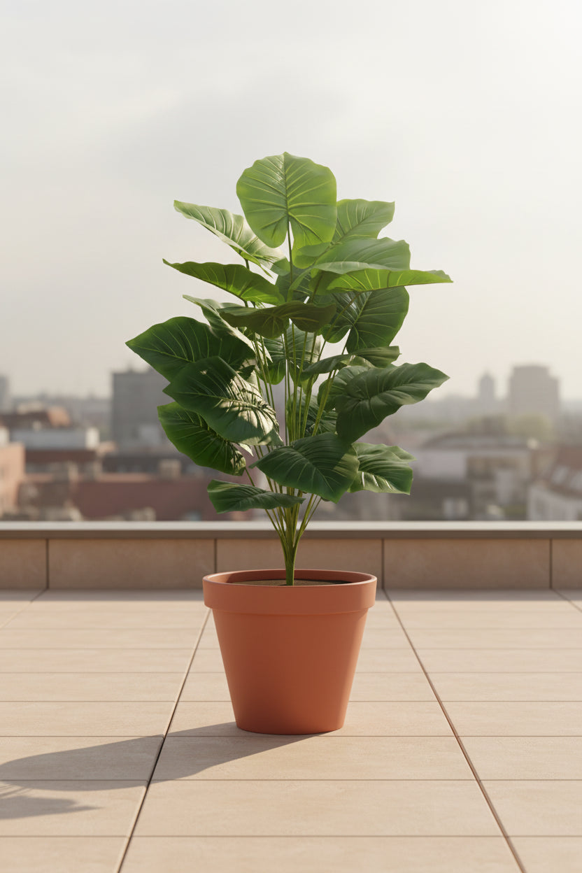 TropiLuxe™ 100cm Artificial Palm Tree – Lifelike 18-Leaf Tropical Décor