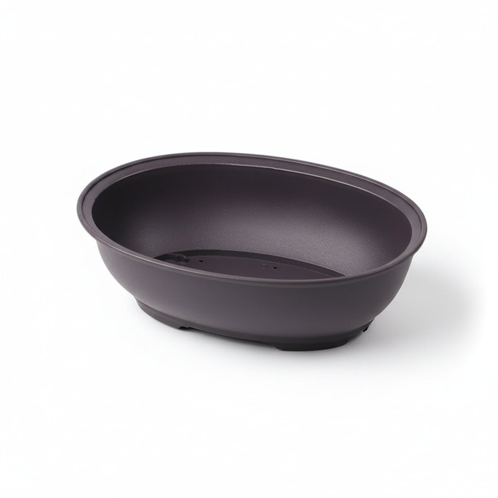 ClayZen™ Rectangular Bonsai Pot – Purple Clay Style Garden Planter