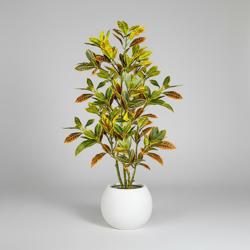 FicusLuxe™ Artificial Banyan Tree 80–120cm – Lifelike Fiddle Leaf Fig Plant