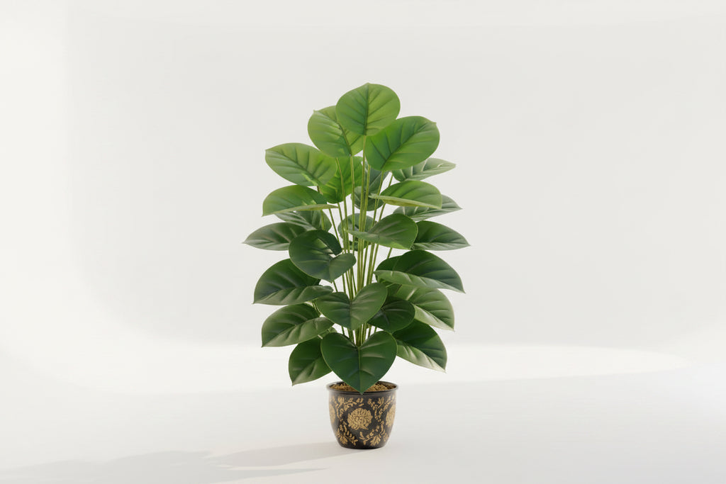 PothosLuxe™ Artificial Plant – 24-Leaf Tall Faux Greenery in Pot