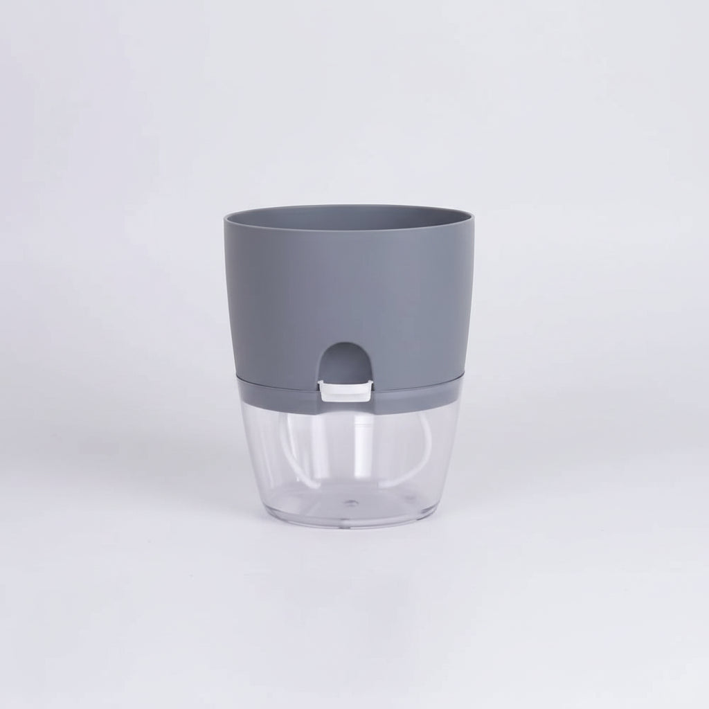 HydroEase™ Self-Watering Planter – 2-Layer Smart Hydroponic Pot with Wick System