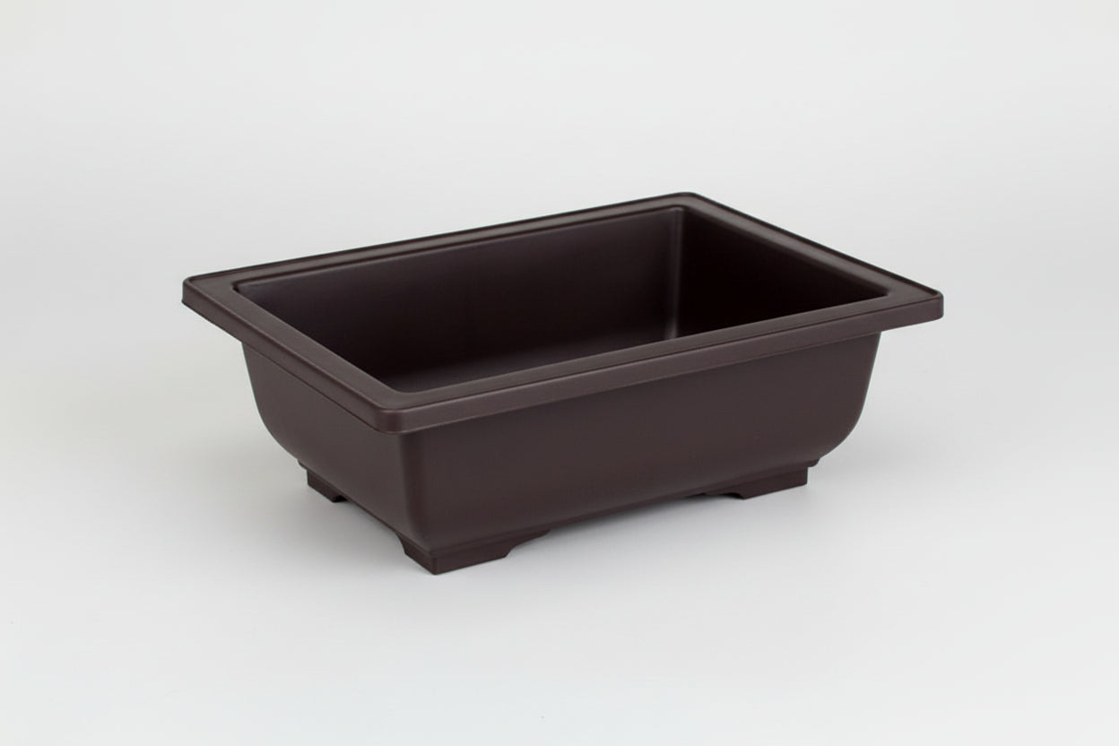 ClayZen™ Rectangular Bonsai Pot – Purple Clay Style Garden Planter