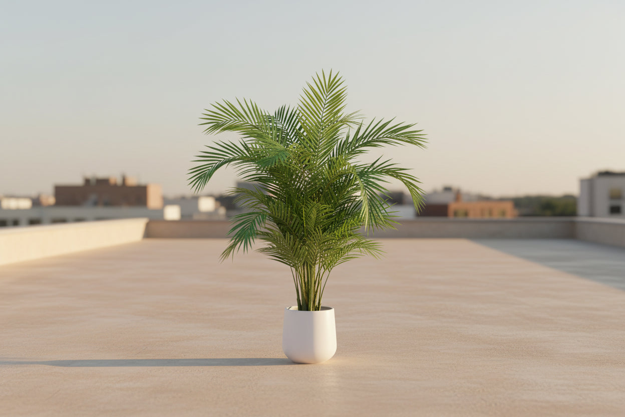 TropiGrand™ Large Artificial Palm Tree 80–125cm – Lifelike Monstera & Fern Plant