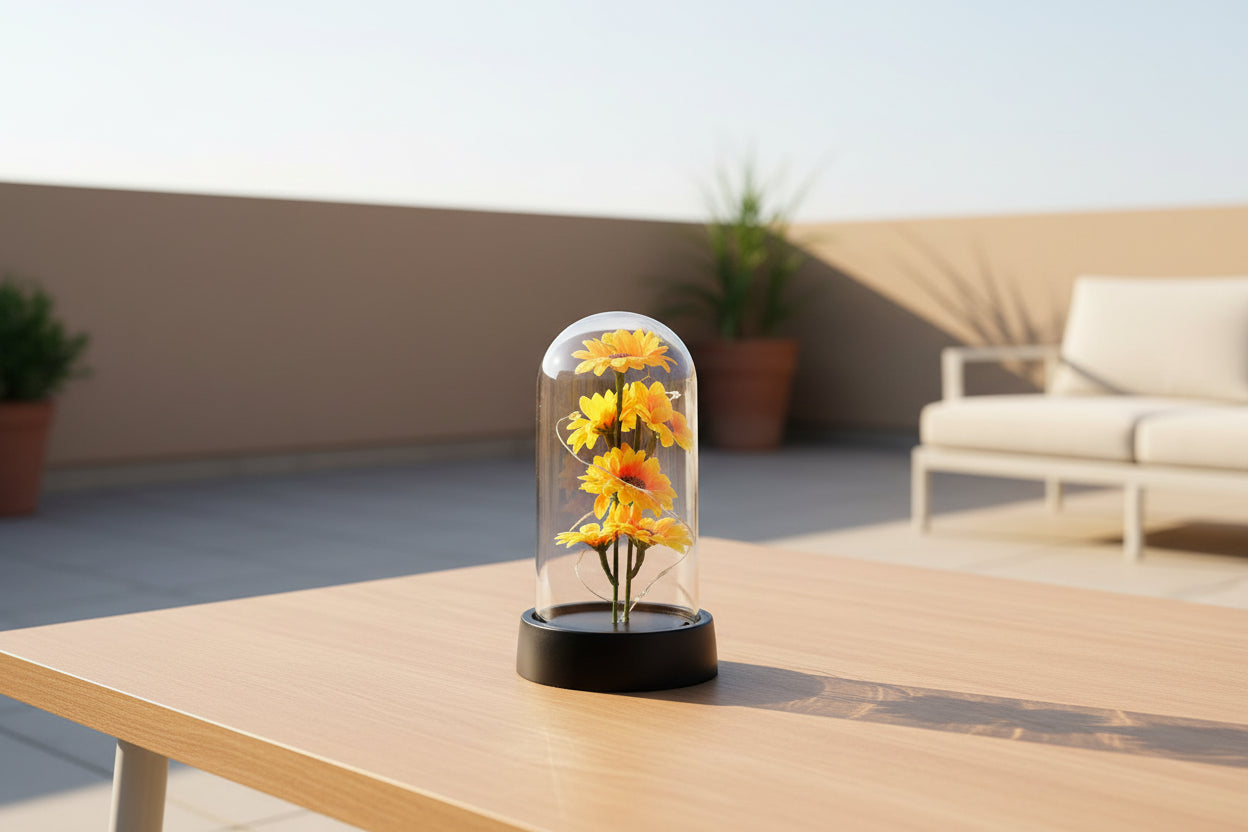 EternaGlow™ LED Rose in Glass Dome – Eternal Romantic Gift