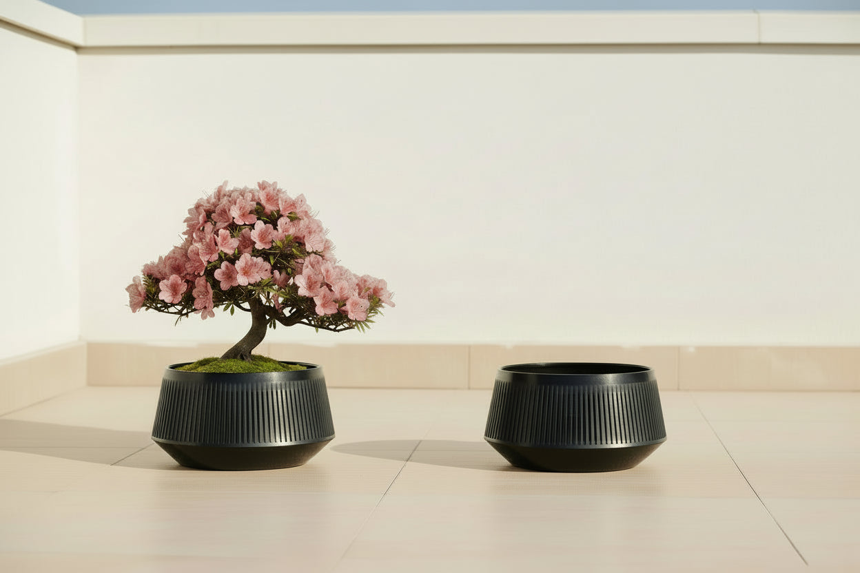 RootFlow™ Mesh Bonsai Pot – Air-Pruning Planter with Drainage Tray