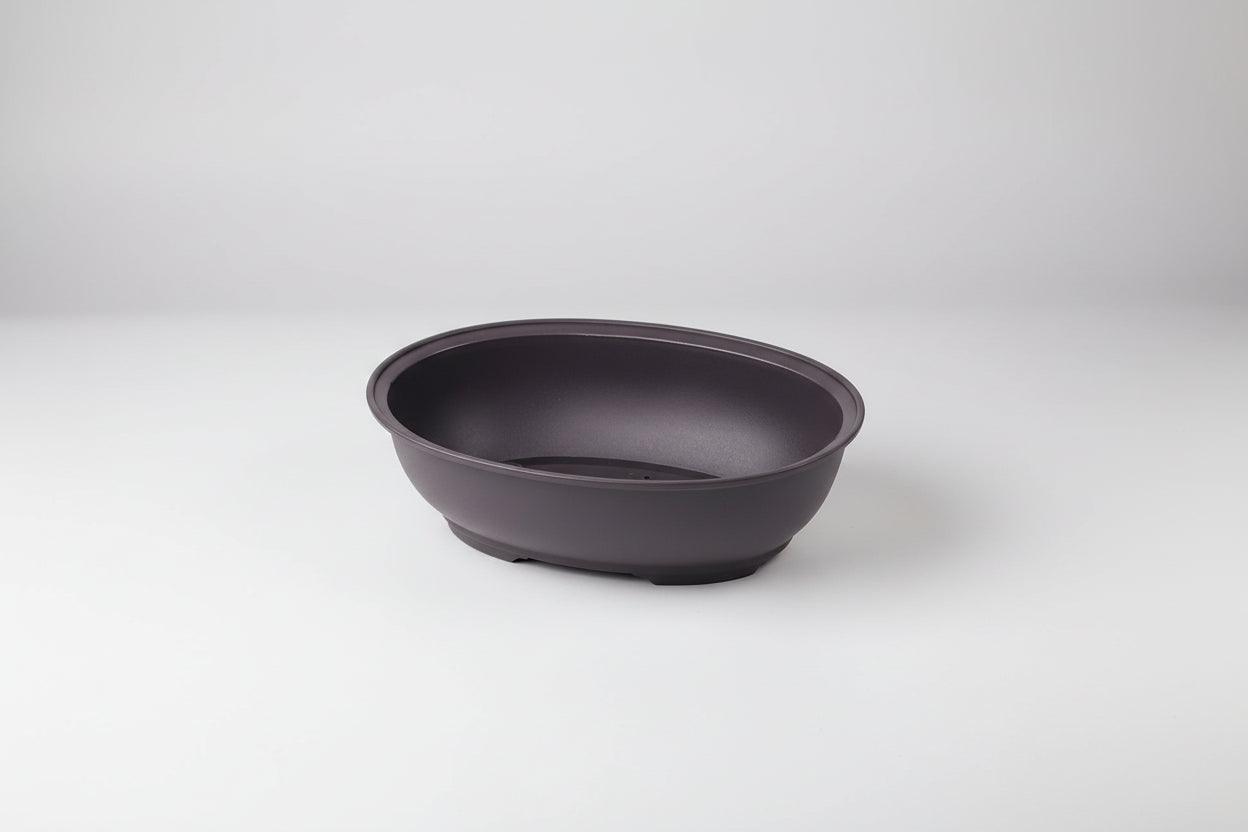 ClayZen™ Rectangular Bonsai Pot – Purple Clay Style Garden Planter