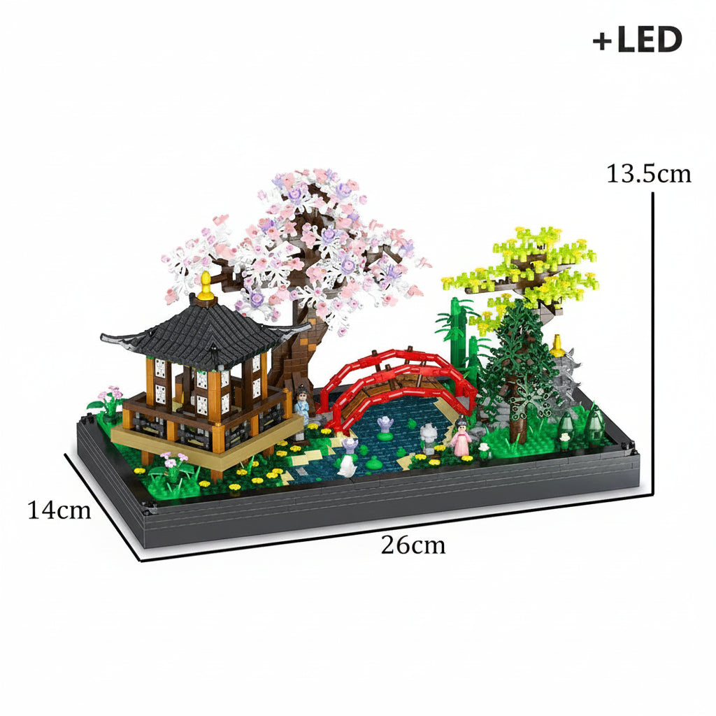 SakuraGlow™ LED Micro Block Treehouse – Build Your Own Romantic Nightscape