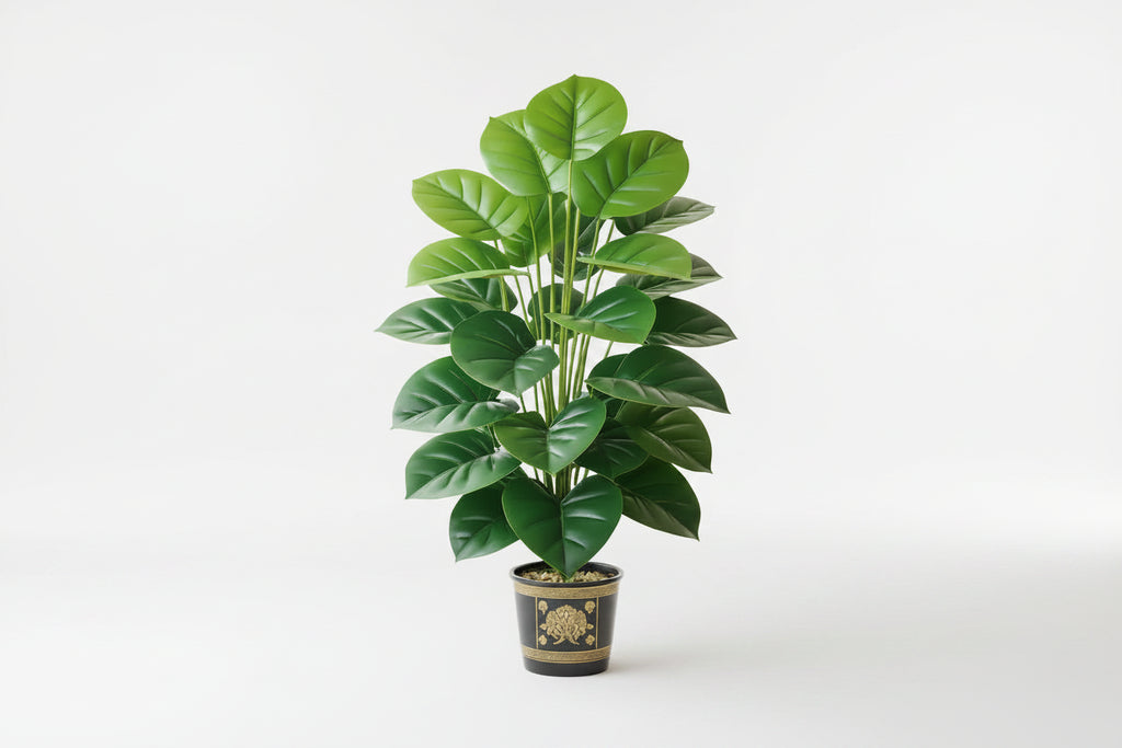 PothosLuxe™ Artificial Plant – 24-Leaf Tall Faux Greenery in Pot