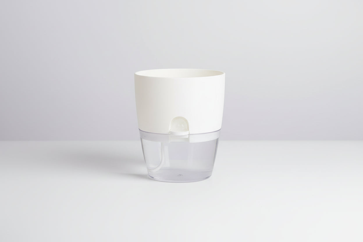 HydroEase™ Self-Watering Planter – 2-Layer Smart Hydroponic Pot with Wick System